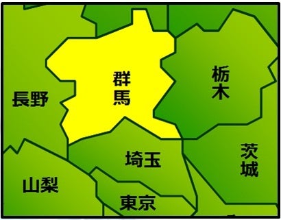 群馬県マップ